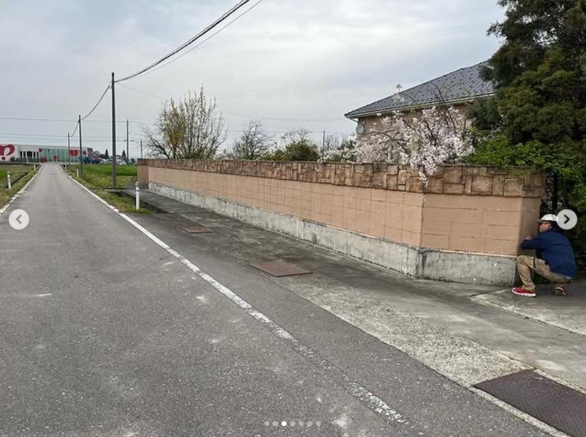 外塀塗装工事 施工前