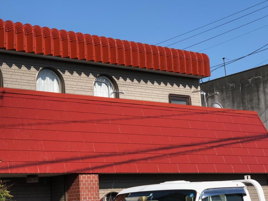 スレート屋根塗装　南砺市
