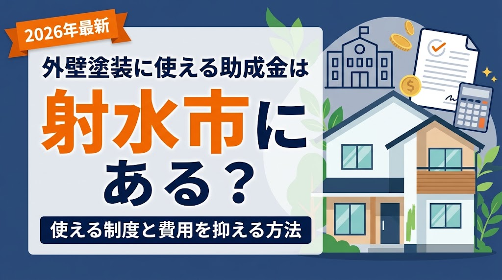 【2026年最新】外壁塗装に使える助成金は射水市にある？使える制度と費用を抑える方法